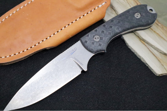 Bradford Knives Guardian 3.2S - Textured Black G-10 Handle / CPM-Magnacut Steel / Sabre Grind 3.2S-001-MC