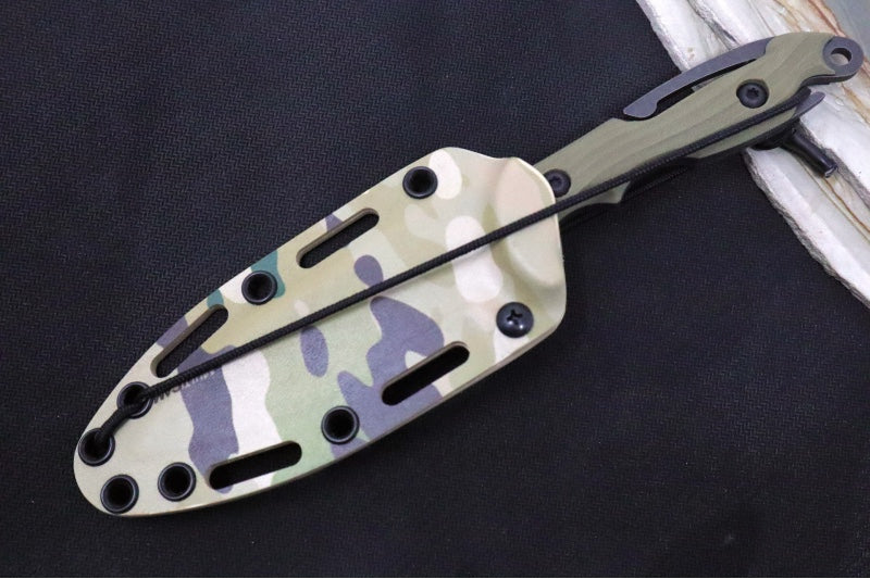 Toor Knives M.U.F. Diver - Black Oxide Finished Blade / CPM-S35VN Steel / Covert Green G10 Handle / Kydex Sheath 850049642064