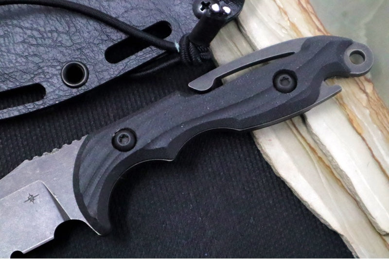 Toor Knives M.U.F. Diver - Black Oxide Finished Blade / CPM-S35VN Steel / Carbon G10 Handle / Kydex Sheath 850049642057