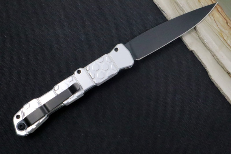 Piranha Knives "21" Tactical - Black CPM-S30V Blade / Silver Aluminum Handle
