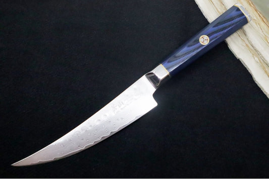 Cangshan Cutlery Kita Series 6" Boning - 67 Layered Forged X-7 Damascus - Magnetic Wood Saya Sheath 501431