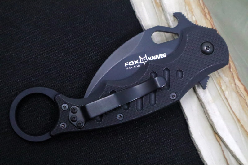 Fox Knives Karambit - Black G-10 Handle / N690Co Blade / Emerson Wave - 479