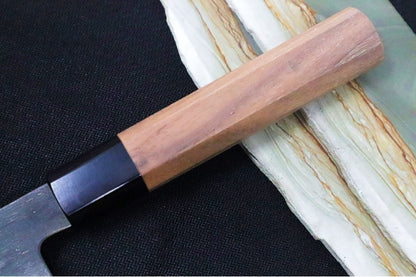 Kikuichi of Japan Kuro Series - 9.5" Gyuto Knife - White #2 Carbon Steel - Octagonal Walnut Handle - Water Buffalo Horn Ferrule - Handcrafted in Nara Japan