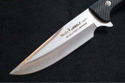 Muela Knives Jabali-17M Fixed Blade - Black Micarta Handle / X50CrMoV15 Stainless Blade / Leather Sheath