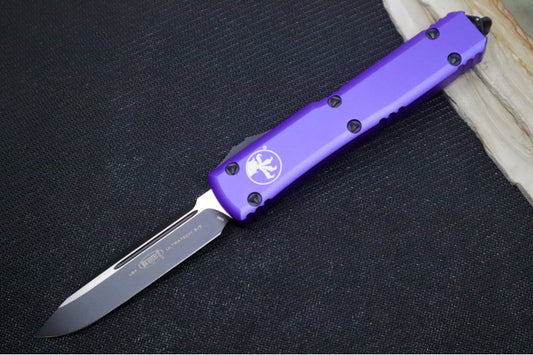 Microtech Ultratech OTF - Single Edge / Black Blade / Purple Handle 121-1PU