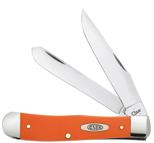 Case Knives Trapper - Clip & Spey Blades / Tru-Sharp Stainless Steel / Orange Synthetic Handle 80500