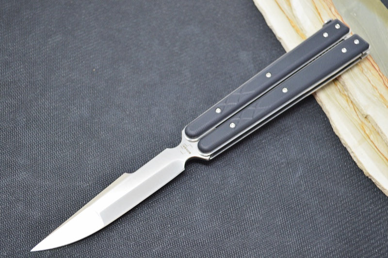 Boker Balisong Big Tactical - Large D2 Blade / Black G-10 Handle