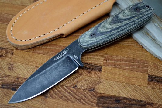 Bradford Knives Guardian 3.5 - 3D Camo Micarta Handle / M390 Blade / Sabre Grind 3.5S-109N-M390