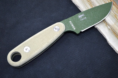 Esee Knives Izula II - Canvas Micarta Handle / 1095 Steel / OD Green Textured Powdered Blade IZULA-II-OD