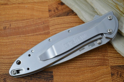 Kershaw 1660CB Leek Flipper - D2 & Sandvik 14C28N Composite Blade / Stainless Steel Handle