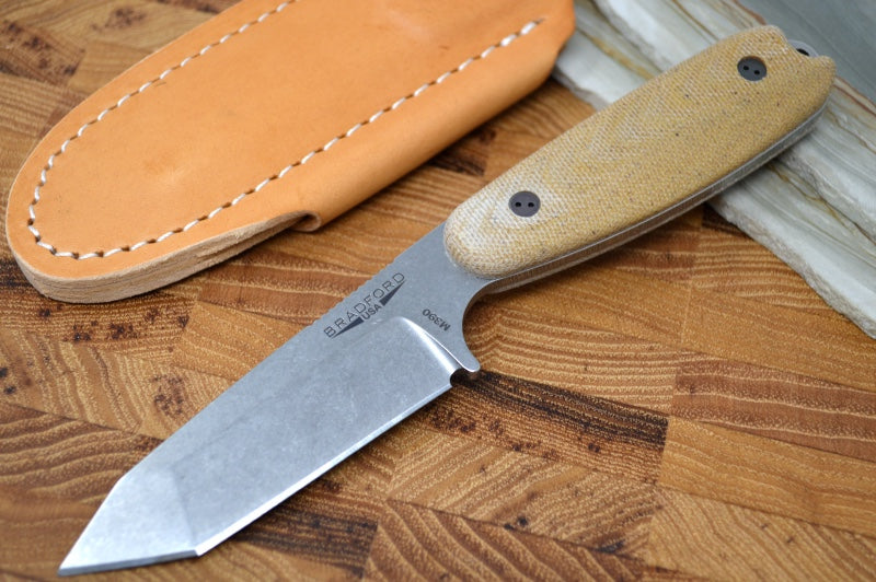 Bradford Knives Guardian3 Fixed Blade Knife 3.5 M390 Stonewashed