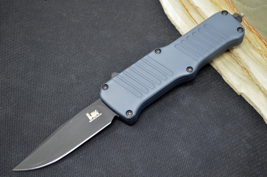 Hogue Knives H&K Mini Incursion OTF - Black 154CM Clip Point Blade 54052