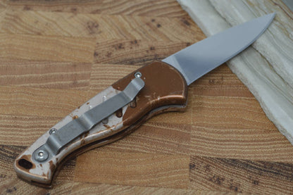 Piranha Knives "Fingerling" - 154CM Blade / Camo Aluminum Handle