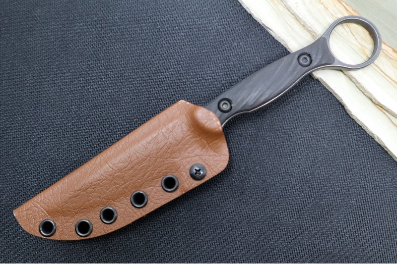 Toor Knives Anaconda - Carbon Finished Blade / CPM-3V Steel / Ebony Wood Handle / Kydex Sheath 94567138
