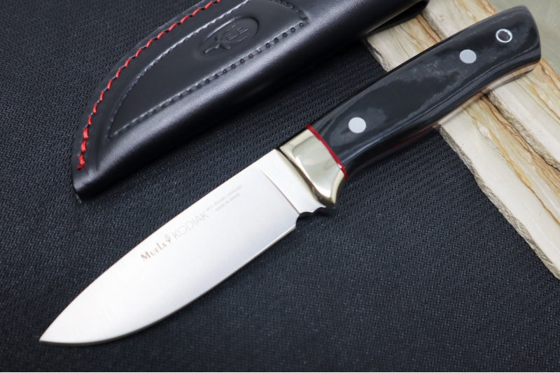 Muela Knives Kodiak-10M Fixed Blade - Black Micarta Handle