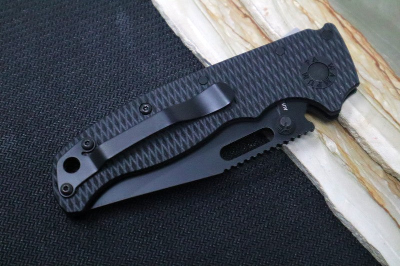 Demko Knives AD 20.5 - Black Grivory Handle / Black DLC Clip Point Blade / Aus10A Steel
