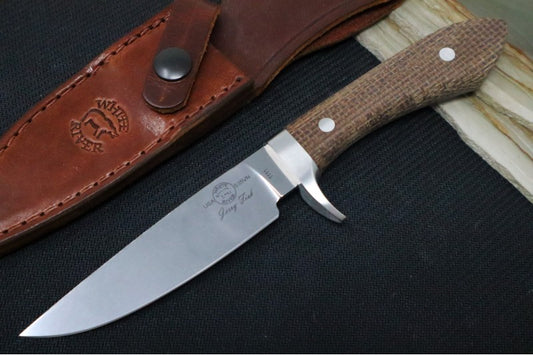 White River Knives Sendero Classic Hunter - Natural Burlap Micarta Handle / CPM-S35VN Steel