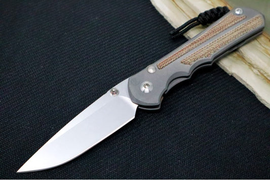Chris Reeve Knives Large Inkosi - Drop Point Blade - Natural Micarta Inlay
