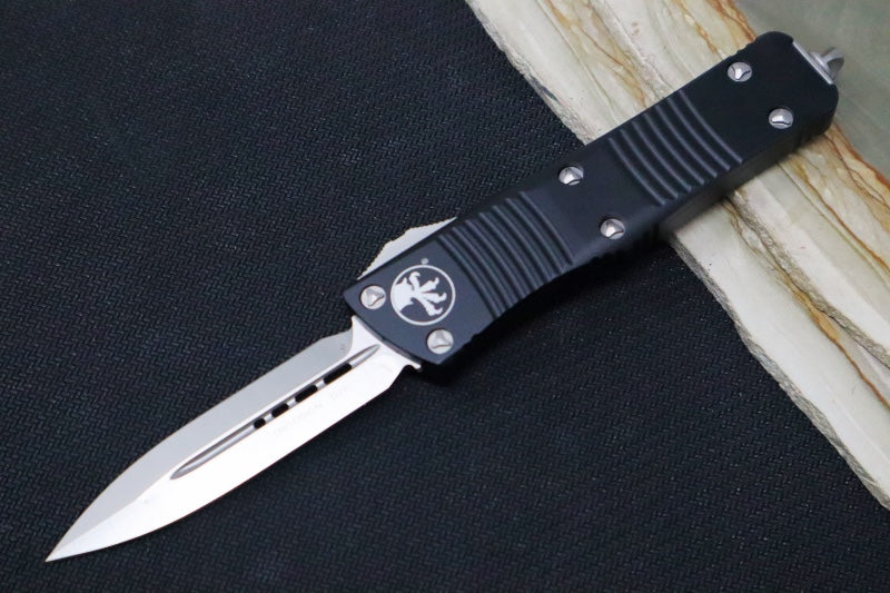 Microtech Combat Troodon OTF Knife- Double Edge- CERAKOTED Dark Tungst