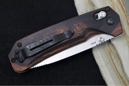Benchmade 15060-2 Grizzly Creek - Satin Blade / Wood Handle