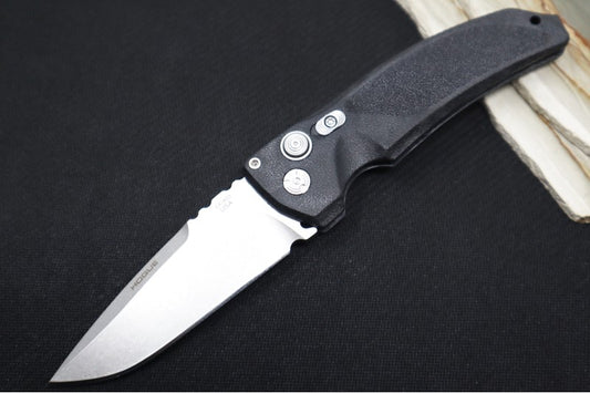 Hogue Knives EX 03 - Matte Black Polymer Handle / 154CM Drop Point Blade / Tumbled Finish 34336