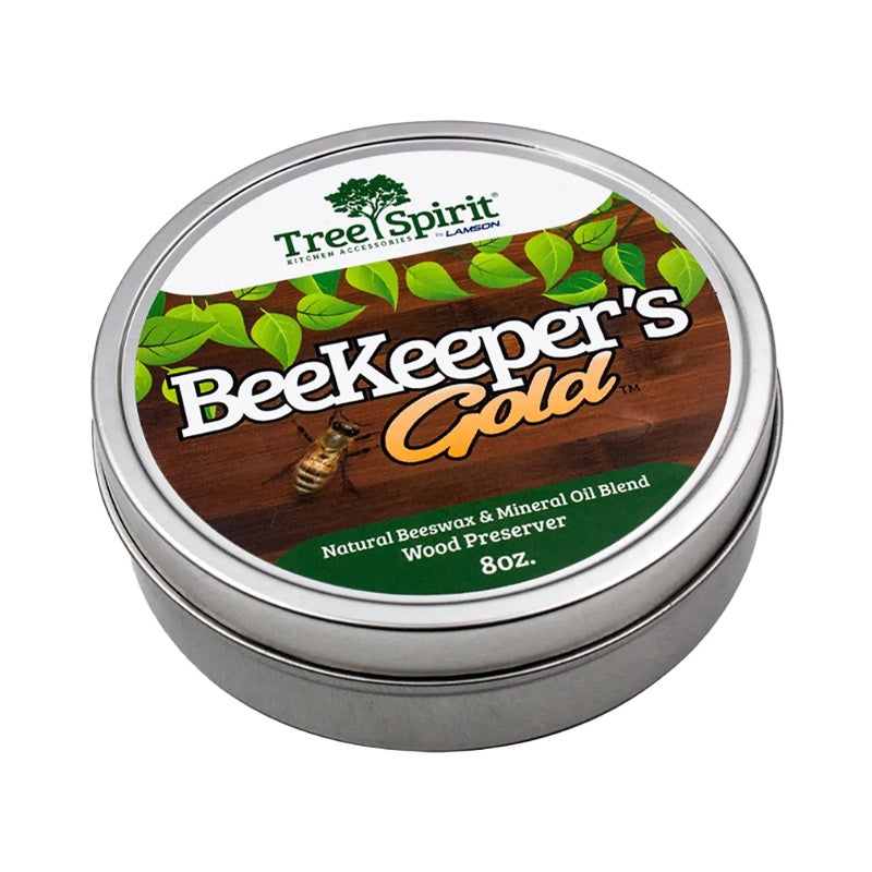 Lamson Cutlery Beekeeper's Gold - Wood & Leather Preserver (Beeswax and Mineral Oil) 8oz Tub - Northwest Knives
