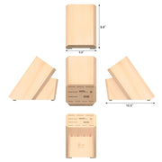 Cangshan Cutlery 16-Slot Flat Top Knife Block - Maple Wood 505569 - Northwest Knives