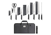 Cangshan Cutlery Helena Series 9pc BBQ Knife Set - Forged German X50CrMoV15 Steel - Black Polymer Handle 503251 - Northwest Knives