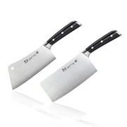 Cangshan Cutlery S Series Forged Chinese Cleaver Set - 5.5" & 7" Cleavers - German Steel X50CrMoV15 - Alloy Steel Handle - Northwest Knives