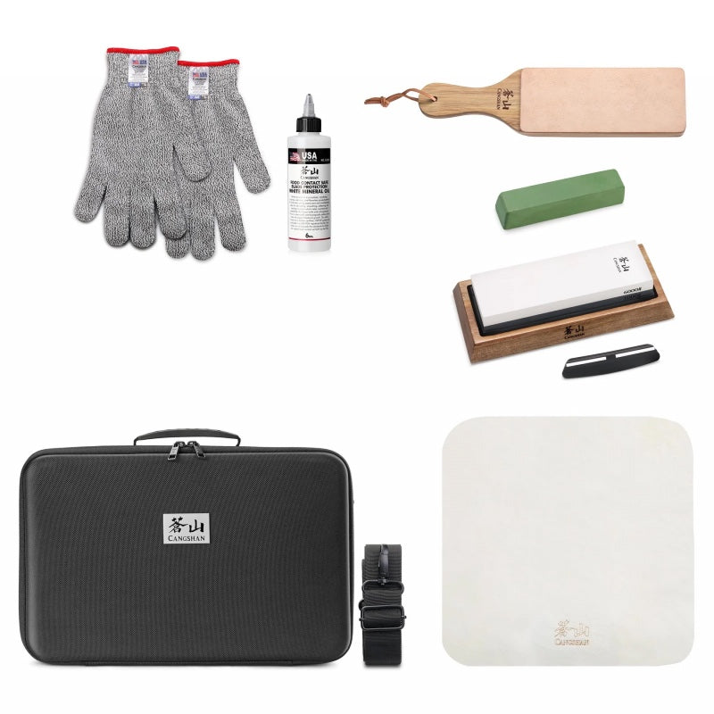 Cangshan Cutlery 7pc Kitchen Knife Care & Sharpening Kit 1026757 - Northwest Knives
