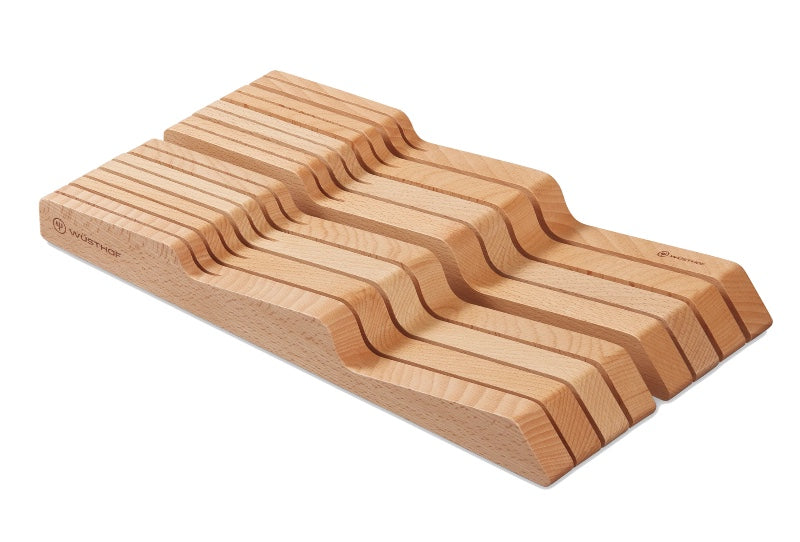 Wusthof - 14 Slot Drawer Block Knife Organizer - Beech Wood