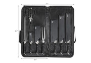 Cangshan Cutlery Helena Series 9pc BBQ Knife Set - Forged German X50CrMoV15 Steel - Black Polymer Handle 503251 - Northwest Knives