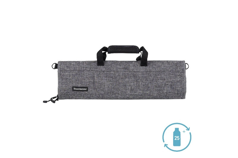 Messermeister Preservation Knife Bag - 8 Pocket - Heather Grey