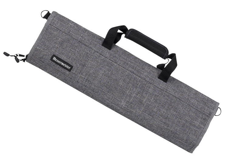 Messermeister Preservation Knife Bag - 8 Pocket - Heather Grey