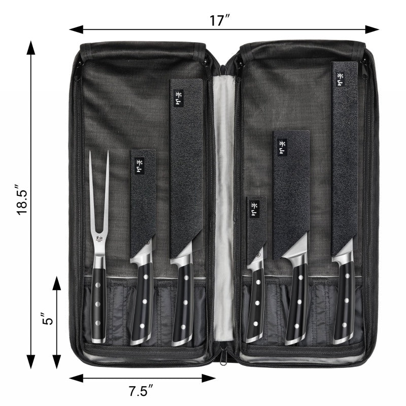 Cangshan Cutlery 7pc Nylon Knife Bag with Strap - Cut Resistant 1023770 - Northwest Knives