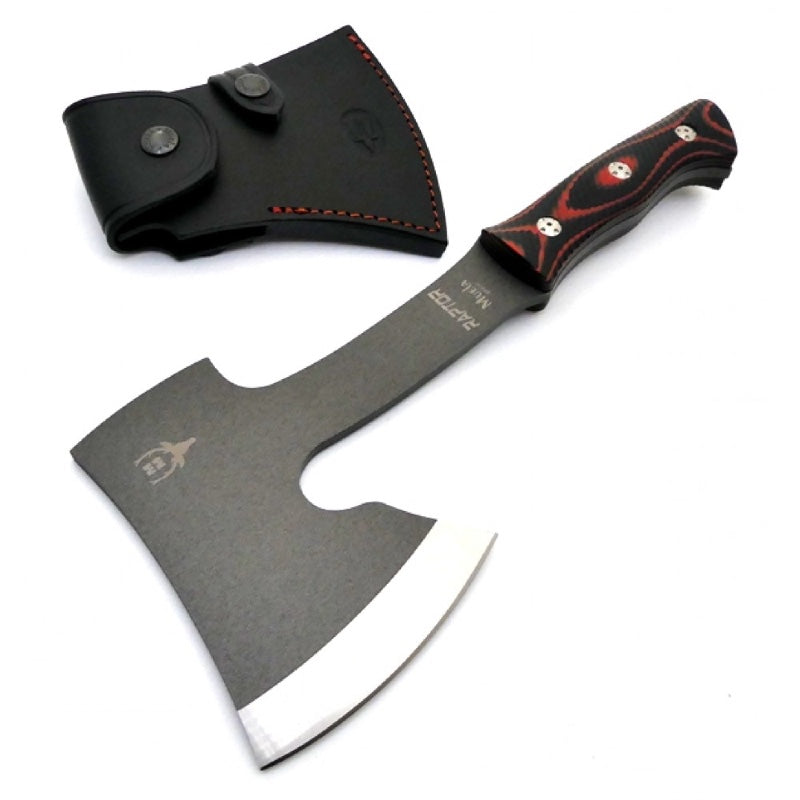 Muela Knives RAPTOR Axe Fixed Blade - Micarta Handle / X50CrMoV15 Steel Blade / Leather Sheath - Northwest Knives