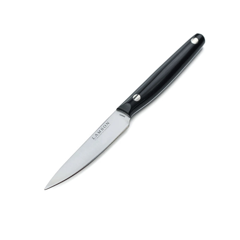 Lamson Cutlery Vintage Series - Black POM Handle - 3.5" Paring Knife - Made in USA - Northwest Knives