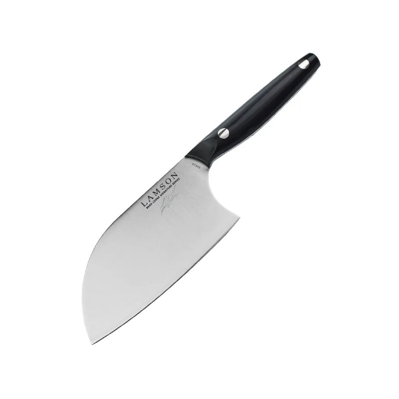 Lamson Cutlery Vintage Series - Black POM Handle - 6" Chinese Santoku Cleaver Knife - Made in USA - Northwest Knives