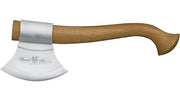 Fox Knives Trekking Axe - Sassafrass Wood handle / Satin Stainless Steel Blade / Brown Leather Sheath - Northwest Knives