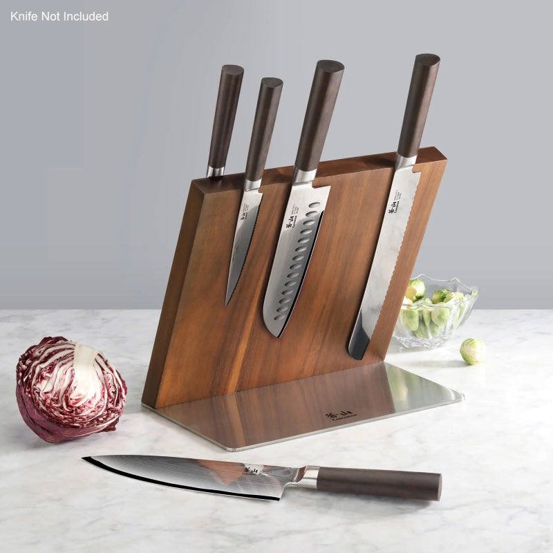Cangshan Cutlery Magnetic HUA Block - Acacia Wood 503824 - Northwest Knives