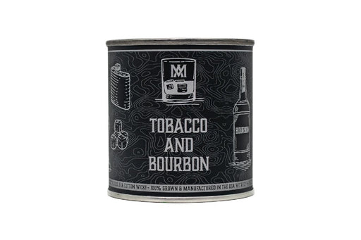 All American Maker - Tobacco & Bourbon Candle - 8oz Hand Pour Soy Candle & Cotton Wick - 100% American Made - Northwest Knives
