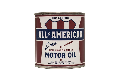 All American Maker - All-American Motor Oil Candle - 8oz Hand Pour Soy Candle & Cotton Wick - 100% American Made - Northwest Knives
