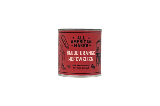 All American Maker - Blood Orange Hefeweizen Candle - 8oz Hand Pour Soy Candle & Cotton Wick - 100% American Made - Northwest Knives