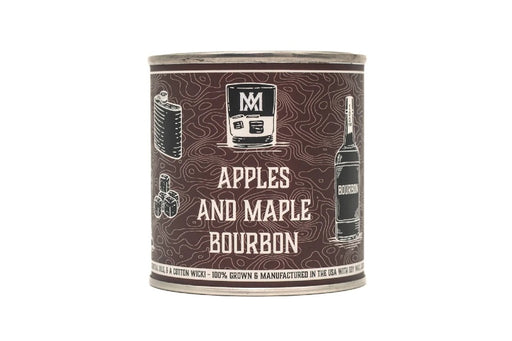 All American Maker - Apple & Burbon Candle - 8oz Hand Pour Soy Candle & Cotton Wick - 100% American Made - Northwest Knives