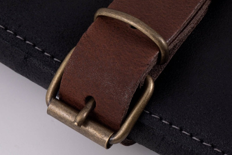 Messermeister Vintage Leather Knife Roll - 7 Pocket - Black