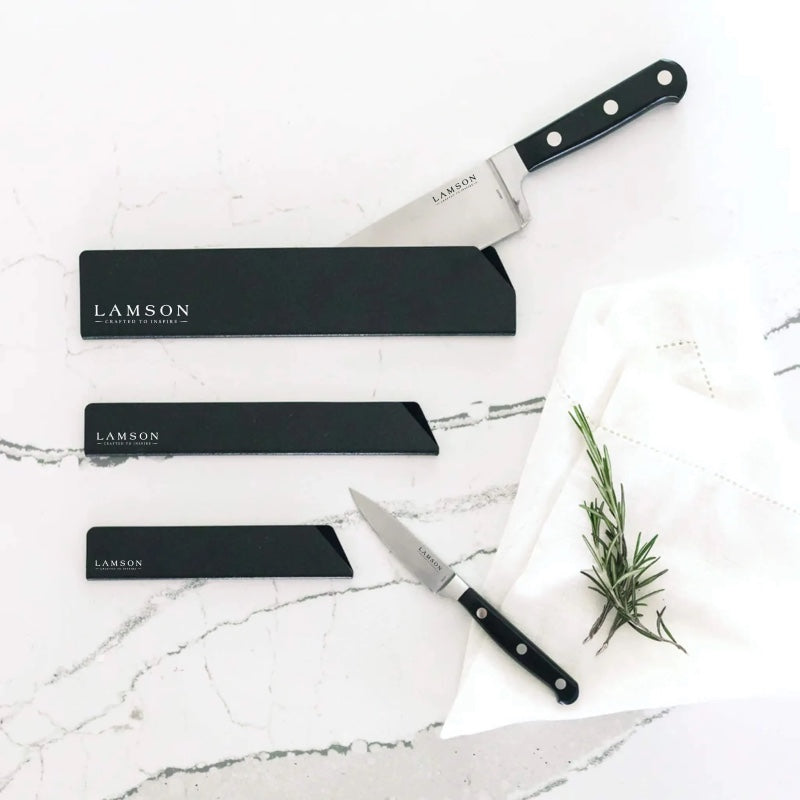 Lamson Cutlery Knifesafe Edge Guard - Black ABS Plastic - 8.5" Wide Edge Guard (Fits knives up to 8″ including 8″ Chef Knives with Wide Blades) - Northwest Knives