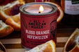 All American Maker - Blood Orange Hefeweizen Candle - 8oz Hand Pour Soy Candle & Cotton Wick - 100% American Made - Northwest Knives