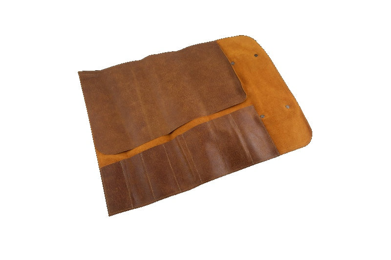 Messermeister Vintage Leather Knife Roll - 7 Pocket - Amber - Northwest Knives