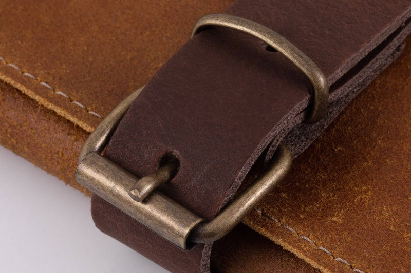 Messermeister Vintage Leather Knife Roll - 7 Pocket - Amber