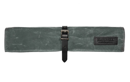 Hardmill Goods - Compact Waxed Canvas Knife Roll - Charcoal Canvas CK-WC-CH